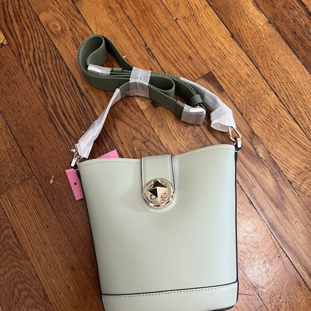 Kate Spade Audrey Mini Bucket Crossbody Bag, Light Green NWT
